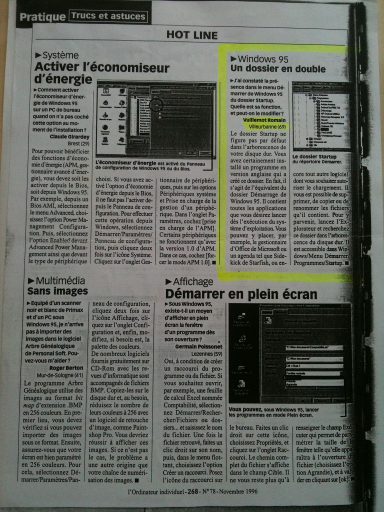 L'Ordinateur Individuel 1996